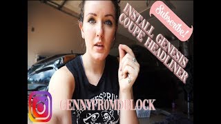 How to DIY Custom Headliner Install Genesis Coupe [upl. by Avek]