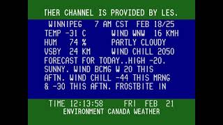 Winnipeg Weather Channel Archive  Feb 21st 2025 Part 1 [upl. by Jankell]