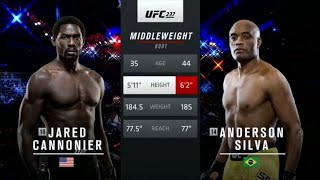 Jared Cannonier vs Anderson Silva [upl. by Hiett336]