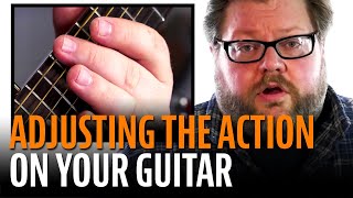 How to Adjust the Action on an Acoustic Guitar [upl. by Sumer]