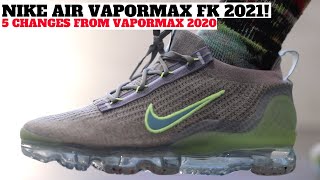 Nike Air VaporMax 2021 FlyKnit Review 5 Changes from VaporMax 2020 [upl. by Bernelle]