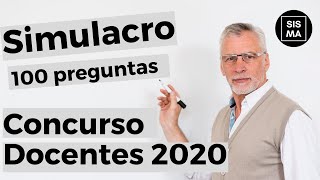 Simulacro 100 preguntas explicadas Preparación Concurso Docentes 2022 [upl. by Bridgid568]