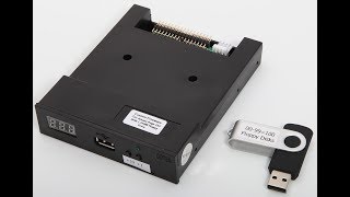 Floppy Drive To USB Flash DR Emulator For CNC Machine Embroidery Machine amp Music Keyboard [upl. by Bertila661]