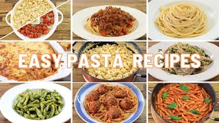 10 Easy Pasta Recipes [upl. by Ecirtram]