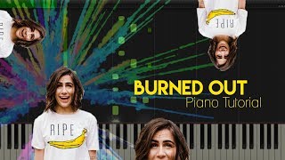 Dodie  Burned out Piano Tutorial [upl. by Enelegna]