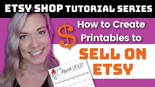 How to Create Printables for Etsy in 2021 Digital Downloads to SellMake Money in Microsoft Word [upl. by Saraiya150]