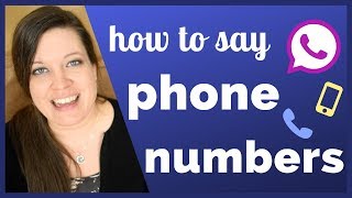 How to Say American Phone Numbers with the Right Stress and Intonation So That People Understand You [upl. by Natalya496]