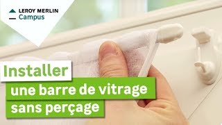 Comment installer une barre de vitrage sans perçage  Leroy Merlin [upl. by Kcod]