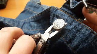 How To Remove Jeans Buttons [upl. by Philly]