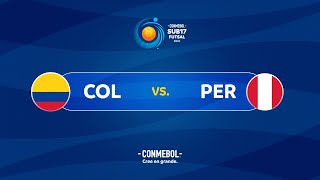 EN VIVO  COLOMBIA vs PERU  CONMEBOL FUTSAL SUB17 2024 [upl. by Schramke]