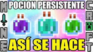 COMO HACER POCION PERSISTENTE EN MINECRAFT [upl. by Murielle]