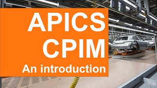 APICS CPIM Production and Inventory Management course [upl. by Ettelliw]