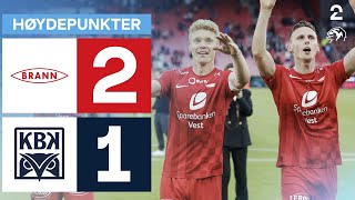 Brann 2  1 Kristiansund BK  Høydepunkter [upl. by Asiilanna]