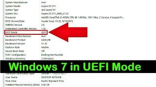 How to Install Windows 7 in UEFI Mode Complete Tutorial [upl. by Ainitsirk84]