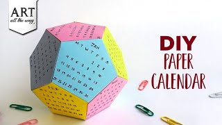 DIY Paper Calendar  Origami Calendar  Paper Craft  DIY Calendar  Creative Calendar [upl. by Norean]