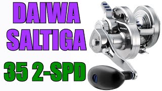 Daiwa SAGLD352SPD 2020 Saltiga 2 Speed Lever Drag Reel Review  JampH Tackle [upl. by Pejsach]