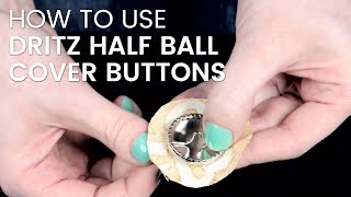 How To Cover Buttons with Fabric [upl. by Bohon65]