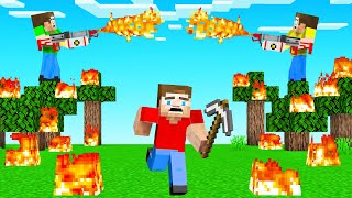 FLAMETHROWERS vs SPEEDRUNNERS In MINECRAFT [upl. by Mattias685]