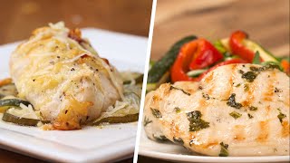 4 LowCarb Chicken Dinners • Tasty [upl. by Brigette919]