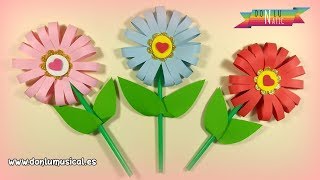 Cómo hacer FLORES DE PAPEL en 5 minutos 🌸🌼🌺 RECICLAJE [upl. by Neiht]