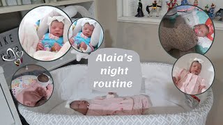 Night routine with a newborn  Reborn Roleplay [upl. by Ahsap249]