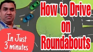 How to Drive on Roundabouts  Dubai Driving Tips  Roundabout Basics [upl. by Eirotal]