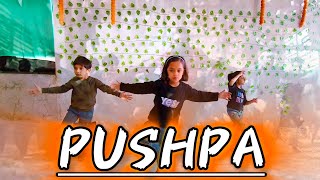 Pushpa Pushpa Dance Kids Dance Song Allu Arjun Song [upl. by Bowra]