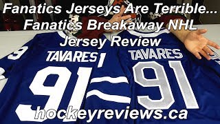 Fanatics Breakaway Customized NHL Replica Jersey Review [upl. by Yzeerb]