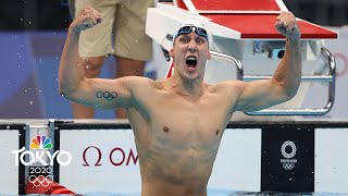 Chase Kalisz earns USAs first gold medal at Tokyo Olympics with 400m IM win  NBC Sports [upl. by Cul]