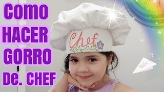 COMO HACER UN GORRO DE CHEF [upl. by Cheke421]