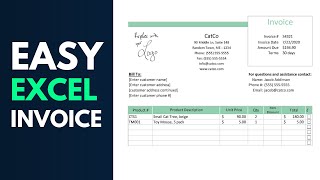 How to Create an Invoice in Excel for Your Business [upl. by Schnell245]