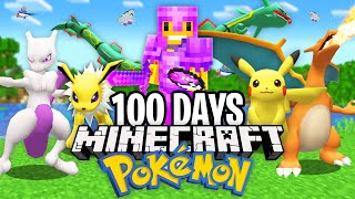 I Survived 100 Days in Minecraft PIXELMON [upl. by Leirud]