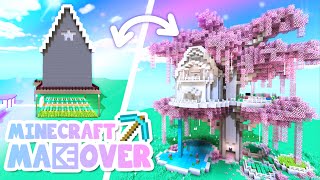 💙Treehouse Transformation Minecraft Makeover Ep8 [upl. by Lamag]