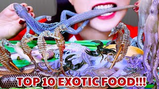 ASMR TOP 10 OF EXOTIC FOODS ON LINH ASMR CHANNEL  LINH ASMR [upl. by Eesyak]