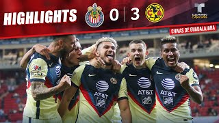 Chivas vs América 03  Highlights amp Goals  Telemundo Deportes [upl. by Viglione]