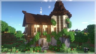 Minecraft How to Build a Medieval House  Easy Medieval House Tutorial [upl. by Cullie983]