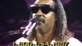 Stevie Wonder  Front Line amp I Just Called To Say I Love You Live 1987 [upl. by Yelknirb504]