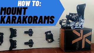 How to Mount Karakoram Splitboard Bindings [upl. by Oedama408]