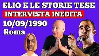 Elio e le Storie Tese intervista inedita 10091990 Roma [upl. by Ransell424]