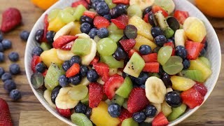 Fruit Salad Recipe [upl. by Nywroc975]