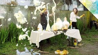 Exploding Elephant Toothpaste  Hard Science [upl. by Yehsa]