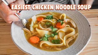 30 Minute Homemade Chicken Noodle Soup [upl. by Amrac905]