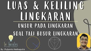 Luas dan Keliling Lingkaran 1  Unsur Lingkaran Soal Tali busur lingkaran  Matematika SMP [upl. by Zingale]