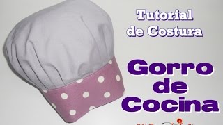 Tutorial 47  Como hacer un Gorro de Cocina  How to make a Chef Hat [upl. by Daub]