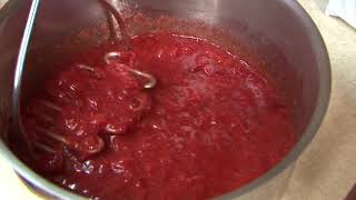 Making Quick amp Easy Freezer Strawberry Jam [upl. by Alyam]