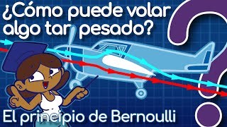 El principio de Bernoulli o ¿Por qué vuelan los aviones [upl. by Aikyn]