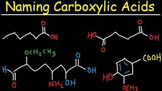 Naming Carboxylic Acids  IUPAC Nomenclature  Organic Chemistry [upl. by Esinad]