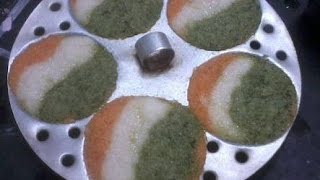 Tiranga Idli Make Tricolor idli INDEPENDENCE DAY SPECIAL [upl. by Mcripley]