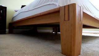 I Built A Thuma Bed Frame From Cherry Hardwood [upl. by Brose691]