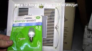 Panasonic FV11VQL5 WhisperLight Bathroom Fan Light Bulb Tips [upl. by Solnit679]